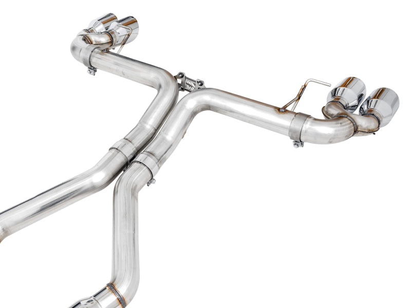 AWE Tuning 3020-42078 2019+ BMW M340i (G20) Track Edition Exhaust - Quad Chrome Silver Tips