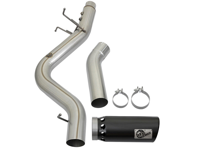 aFe 49-44085-B LARGE BORE HD 5in 409-SS DPF-Back Exhaust w/Black Tip 2017 GM Duramax V8-6.6L (td) L5P