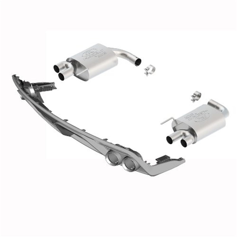 Ford Racing M-5230-M4TBV 2015 Ford Mustang Ecoboost 2.3L Touring Muffler Kit w/ GT350 Exhaust Tips
