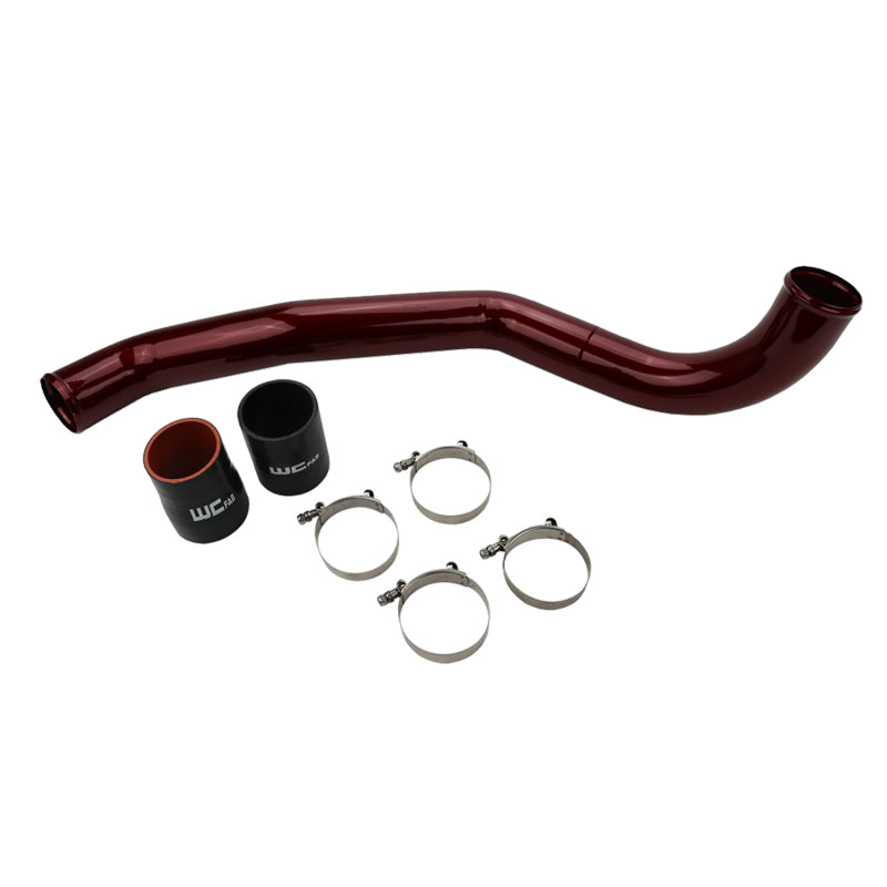 Wehrli WCF100708-RED 17-19 Chevrolet 6.6L L5P Duramax Driver Side 3in Intercooler Pipe - WCFab Red
