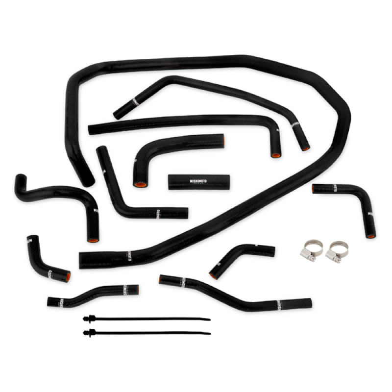 Mishimoto MMHOSE-WRX-15ANCBK 2015 Subaru WRX Black Silicone Radiator Coolant Ancillary Hoses Kit