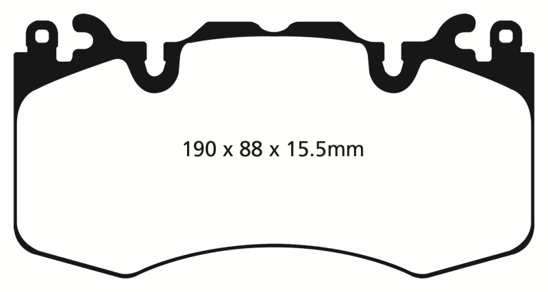 EBC DP42064R 13+ Land Rover Range Rover 3.0 Supercharged Yellowstuff Front Brake Pads