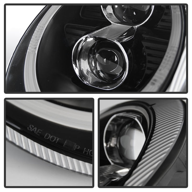 SPYDER 5080103 Spyder Porsche 911 05-09 Projector Headlights Xenon/HID Model- DRL LED Blk PRO-YD-P99705-HID-DRL-BK