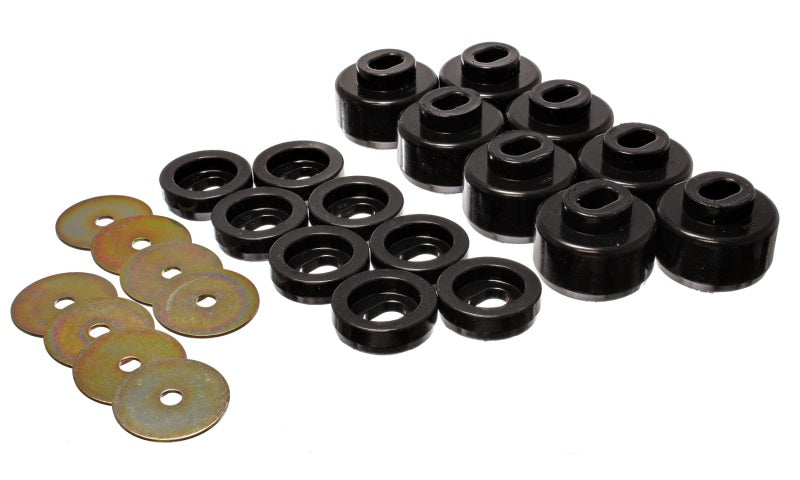 Energy Suspension 3.4150G 99-06 Silverado C1500/K1500/01-06 Silverado C2500/K2500 Black Body(cab) Mount Set