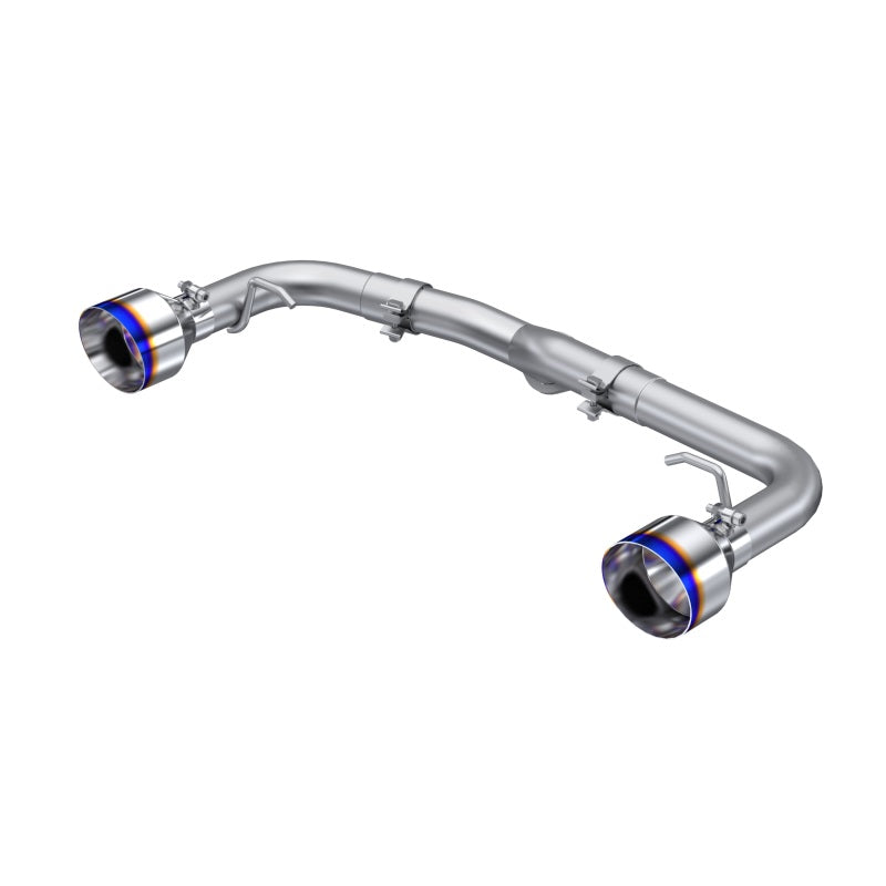 MBRP S48053BE 2022 Subaru BRZ 2.4L/Toyota GR86 2.4L 2.5in Dual Split Rear Exit w/5in OD Burnt End Tips - T304