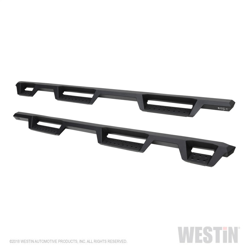 Westin 56-534685 2019 Chevrolet Silverado/Sierra 1500 (5.5ft) Drop Wheel to Wheel Nerf Step Bars - Txt Black
