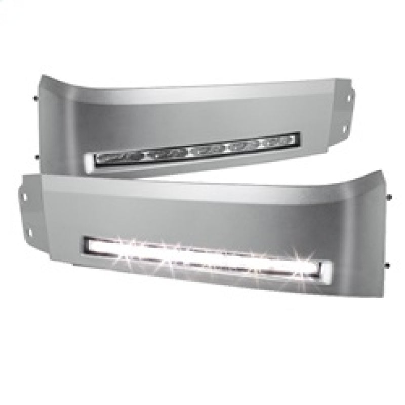 SPYDER 5077738 Spyder Toyota Tundra 07-13 Daytime LED Running Lights wo/switch Silver FL-DRL-TTU07-SIL