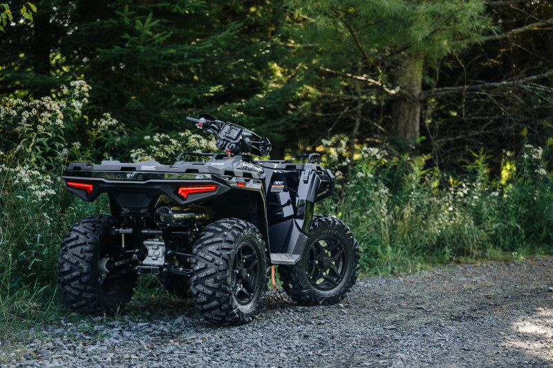 MBRP AT-9502PT 2015 Polaris Hawkeye 325/Sportsman ETX 5in Single Slip-On Performance Series Exhaust