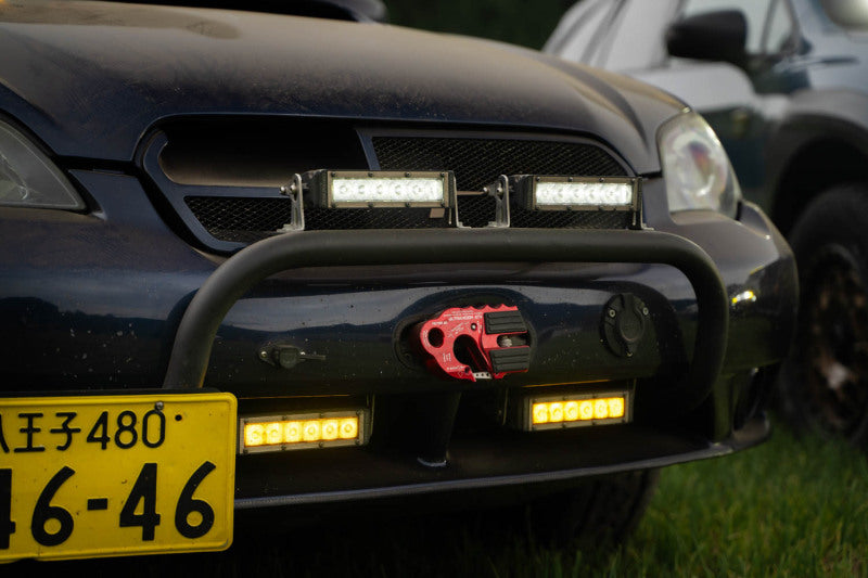 Diode Dynamics DD5044P 6 In LED Light Bar Single Row Straight SS6 - Amber Wide Light Bar (Pair)