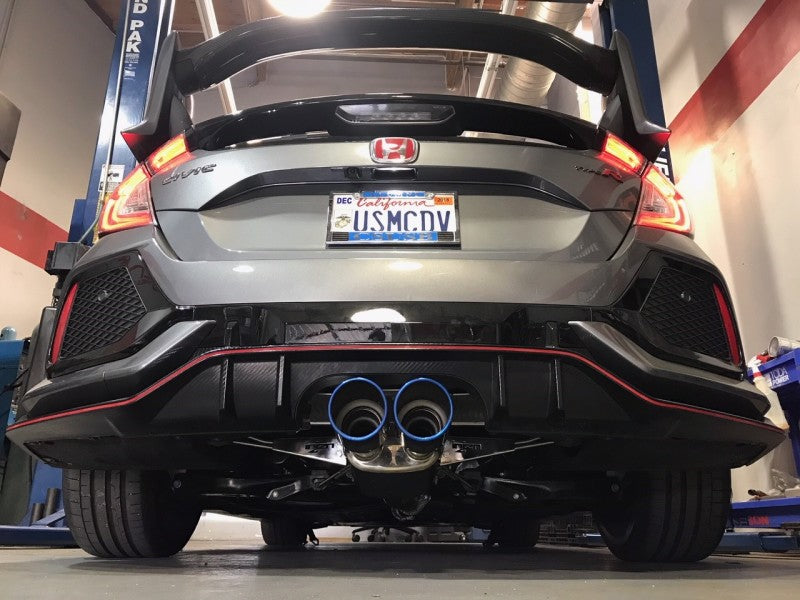 Injen SES1582TT 17-19 Honda Civic Type-R 3in SS Cat-Back Exhaust w/ Dual Burnt Titanium Tips