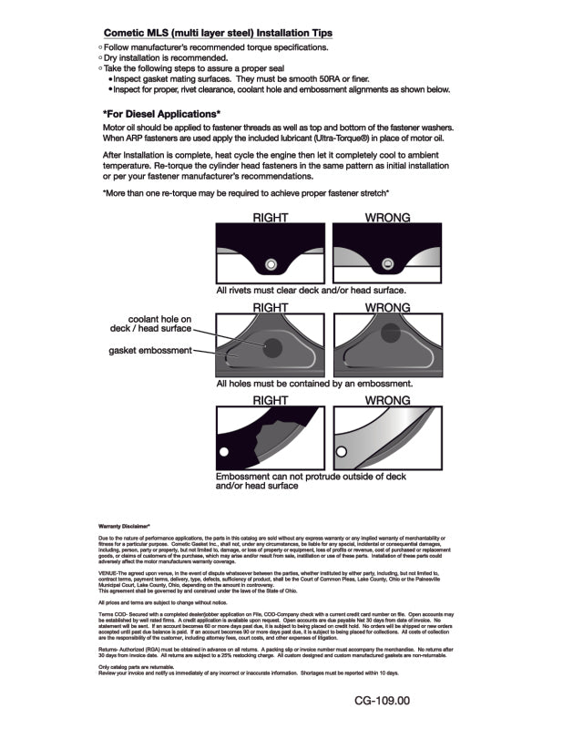 Cometic Gasket PRO2013T-900-051 Cometic Street Pro Nissan 1995-98 KA24DE 2.4L 240SX 90mm Bore .051in Thickness Top End Kit