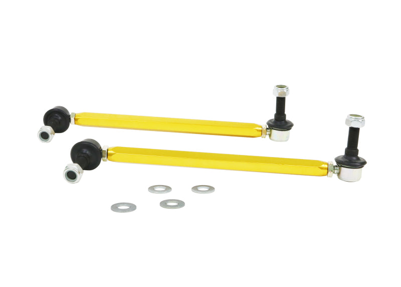 Whiteline KLC180-295 18-19 Kia Stinger Front Sway Bar Link Assembly Heavy Duty Adjustable Steel Ball