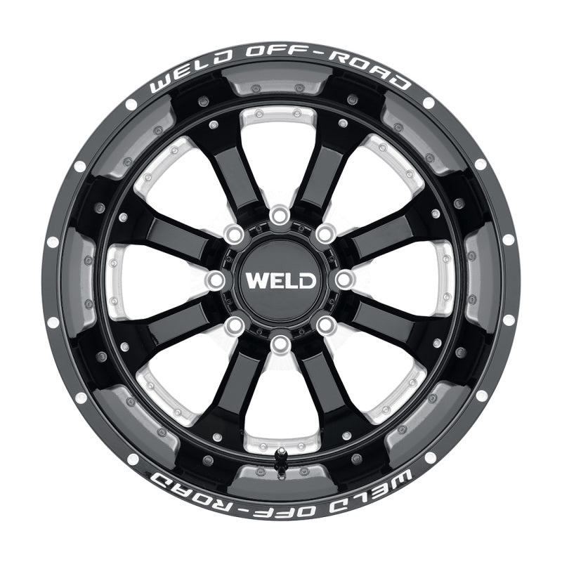 Weld W12500017475 Off-Road W125 20X10 Granada Eight 8X170 ET-18 BS4.75 Gloss Black MIL 125.1