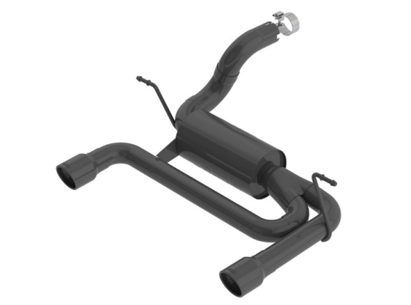 Borla 11957CB 2018 Jeep Wrangler JL/JLU 3.6L 2DR/4DR ATAK SS Axle Back Black Coated Exhaust w/3.5in Tips