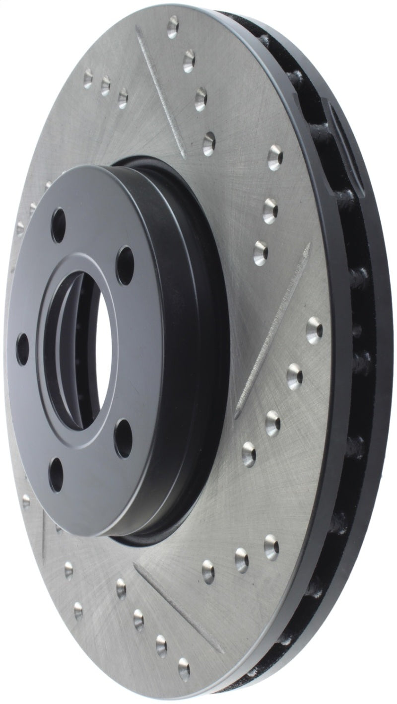 Stoptech 127.61100L StopTech Slotted & Drilled Sport Brake Rotor