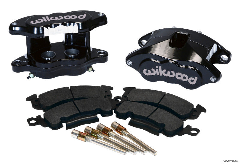 Wilwood 140-11292-BK D52 Rear Caliper Kit - Black Powder 1.25 / 1.25in Piston 1.28in Rotor