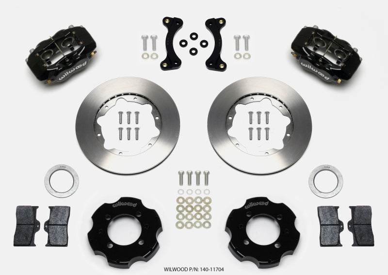 Wilwood 140-11704 Forged Dynalite Front Hat Kit 11.00in 95-05 Miata