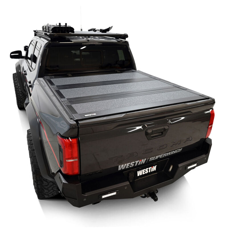 Westin 19-42785 2024 Toyota Tacoma 2WD/4WD 5ft. Bed Hard Tri-Fold Tonneau Cover - Black