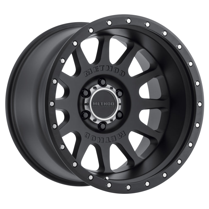 Method Wheels MR60521060524N Method MR605 NV 20x10 -24mm Offset 6x5.5 106.25mm CB Matte Black Wheel