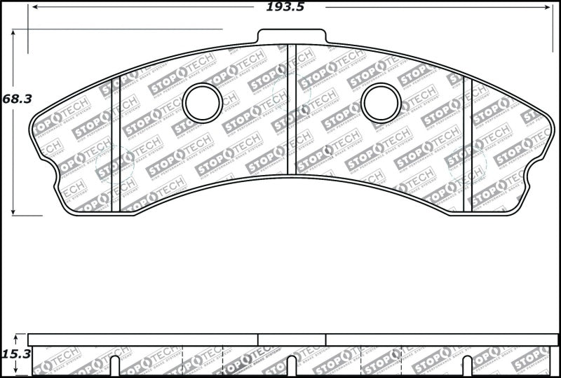 Stoptech 309.11850 StopTech Performance 06-09 Chevrolet Corvette Z06 Front Brake Pads