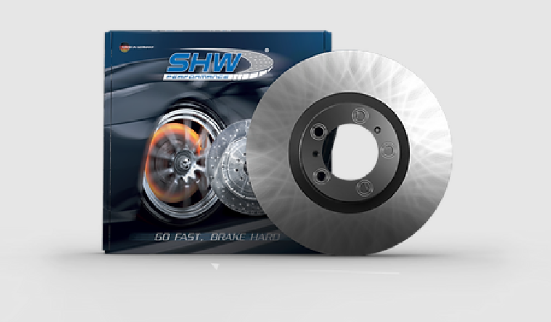 SHW Performance PFR39528 SHW 20-21 Porsche Macan GTS 2.9L Right Front Smooth Monobloc Brake Rotor (95B615302AA)