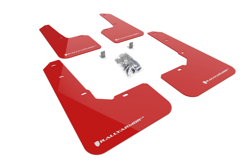 Rally Armor MF76-UR-RD/WH 22-25 Subaru Outback Wilderness Red Mud Flap White Logo