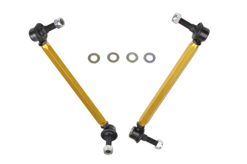 Whiteline KLC169 05+ Mustang Coupe 8cyl (Inc Shelby GT/ GT500) Front Swaybar Link Kit H/Duty Adj Steel Ball