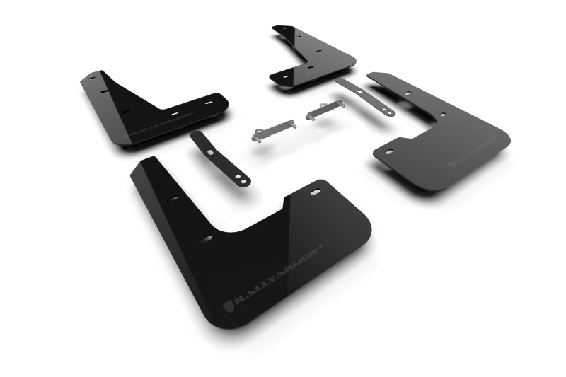 Rally Armor MF120-UR-BLK-GRY 2024 Hyundai Elantra N Line Black Mud Flap w/ Grey Logo