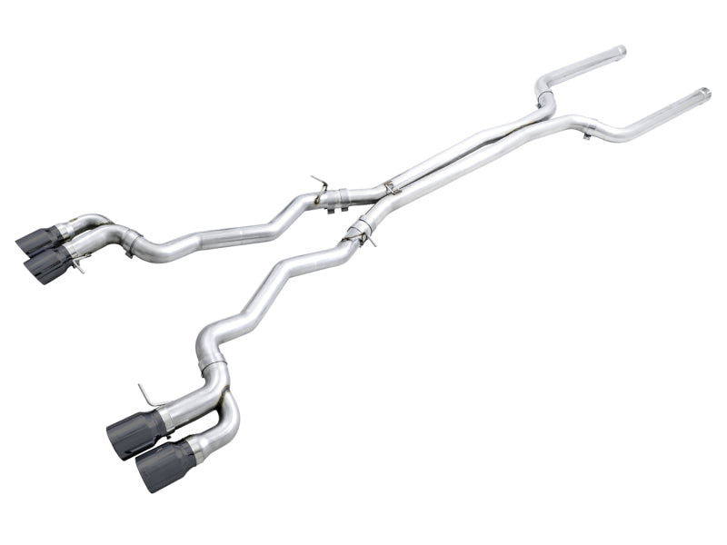 AWE Tuning 3020-43078 18-19 BMW M5 (F90) 4.4T AWD Cat-back Exhaust - Track Edition (Diamond Black Tips)