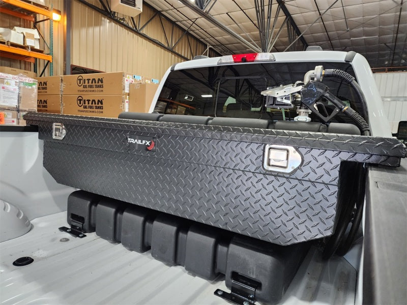 Titan Fuel Tanks 5015090 Universal 90 Gallon L-Shaped Heavy Duty Transfer Tank (Non Nissan Cargo Box/RamBox)