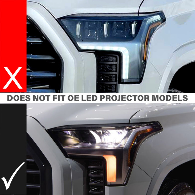 ANZO 511089X 22-24 Toyota Tundra (w/Factory LED Refl. & OE Bumper) Z-Series Full LED DRL Vent Lights - Pair