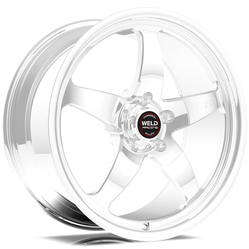 Weld 71HP7105B72G S71 17x10.5 / 5x4.75 BP / 7.2in. BS Polished Wheel (High Pad) - Black Single Beadlock MT
