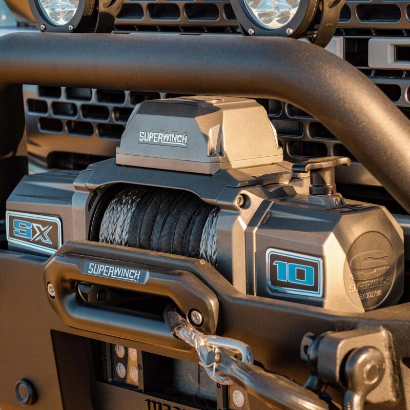 Superwinch 1710201 10000 LBS 12V DC 3/8in x 80ft Synthetic Rope SX 10000 Winch