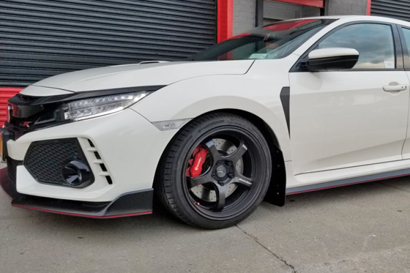 Rally Armor MF47-UR-BLK/RD 17-21 Honda Civic Type R Black UR Mud Flap w/ Red Logo
