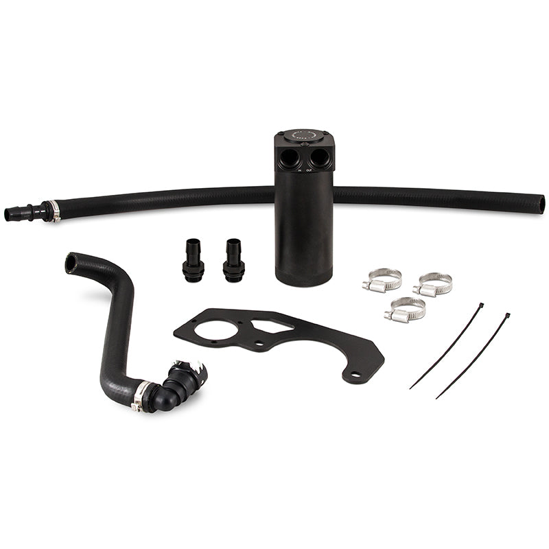 Mishimoto MMBCC-JLH-18CBE 2018+ Jeep Wrangler JL 2.0L Baffled Oil Catch Can Kit - Black