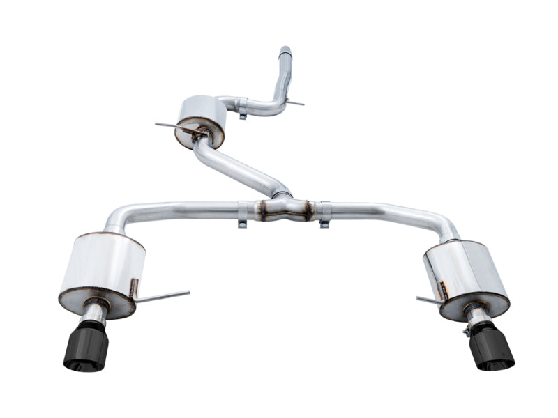 AWE Tuning 3015-23062 18-21 Volkswagen Jetta GLI Mk7 Touring Exhaust - Diamond Black Tips (Fits High-Flow DP)