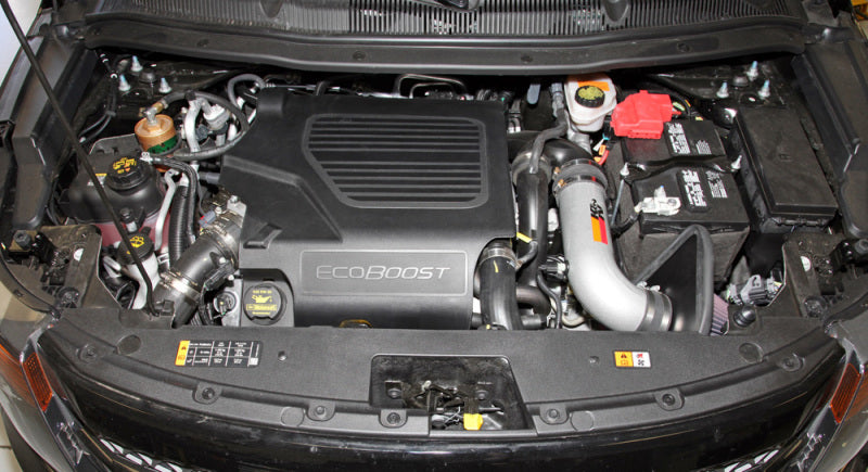 K&N Engineering 69-3531TS K&N 11 Ford Taurus SHO 3.5L V6 Silver Typhoon Cold Air Intake