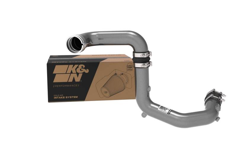 K&N Engineering 77-1020KC K&N 2023 Ford Bronco Raptor 3.0L V6 Aluminum Charge Pipe Kit - Gunmetal Gray