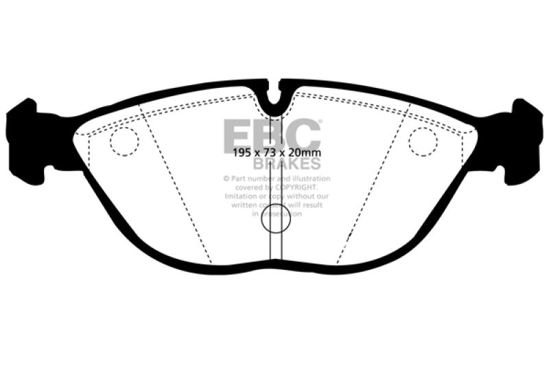 EBC DP31035C 04-06 Audi TT Quattro 3.2 Redstuff Front Brake Pads