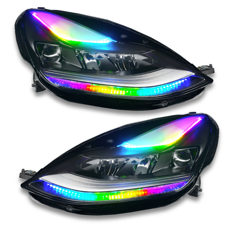 ORACLE Lighting 1473-332 Oracle 2021+ Tesla Model 3 Dynamic ColorSHIFT Headlight DRL Upgrade Kit SEE WARRANTY
