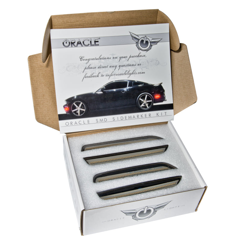 ORACLE Lighting 9700-CY-T Oracle 10-14 Ford Mustang Concept Sidemarker Set - Tinted - Competition Orange (CY)