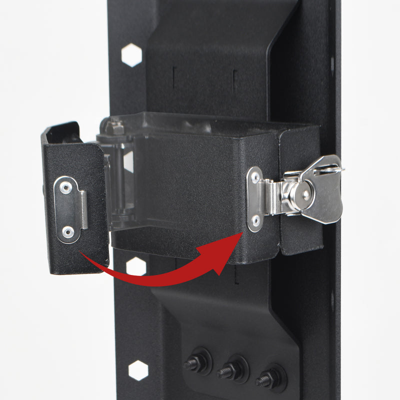 Go Rhino 5950080T XRS/SRM 4-CORE Clamp Mount Kit for Hi-Lift Jack - Tex. Blk (No Drill)