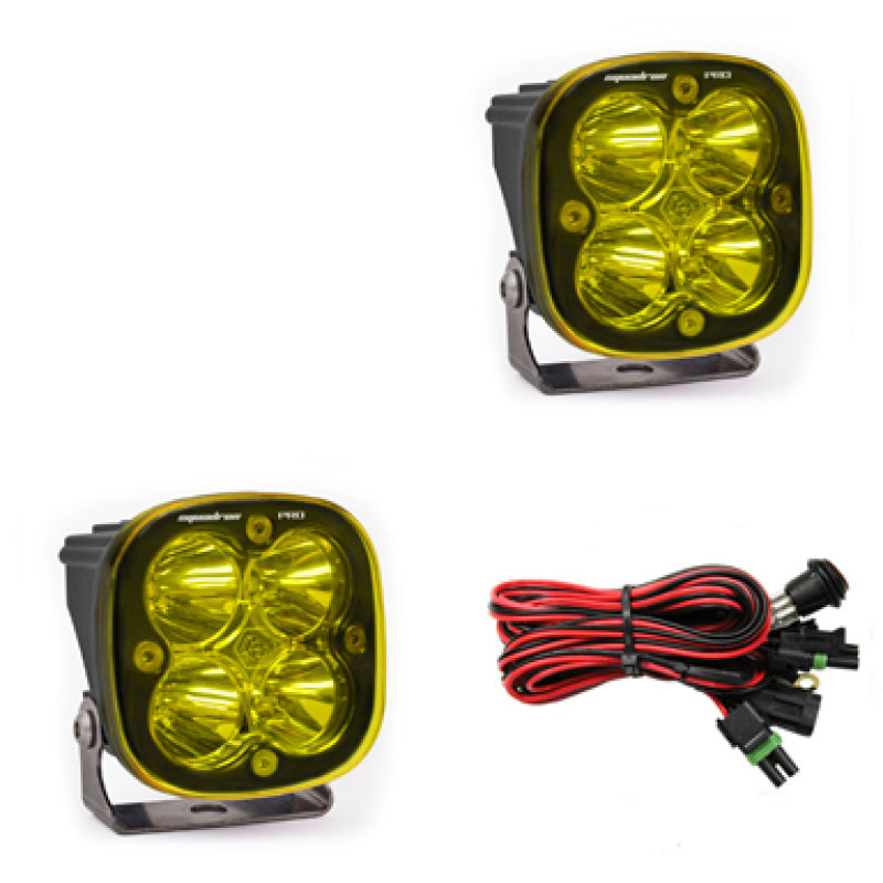 Baja Designs 497811 Squadron Pro Series Spot Pattern LED Light Pods - Amber