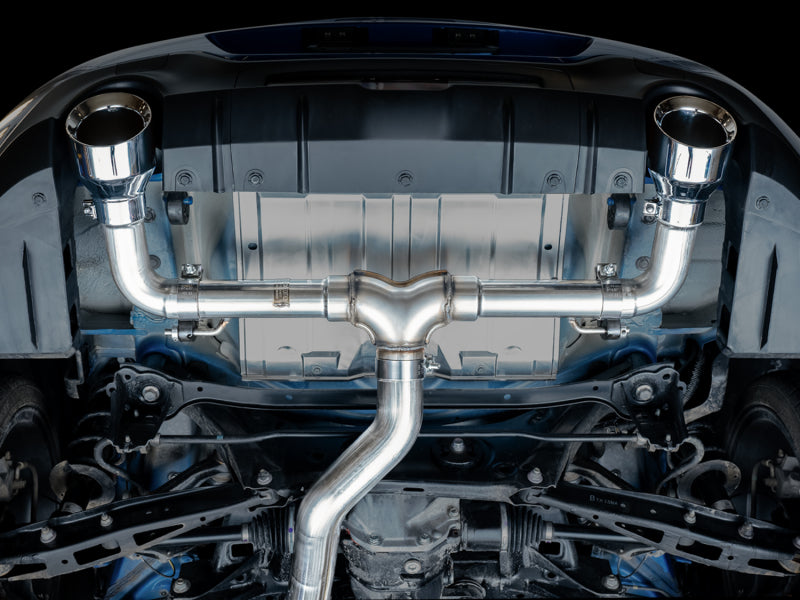 AWE Tuning 3020-32279 AWE Subaru BRZ/ Toyota GR86/ Toyota 86 Track Edition Cat-Back Exhaust- Chrome Silver Tips