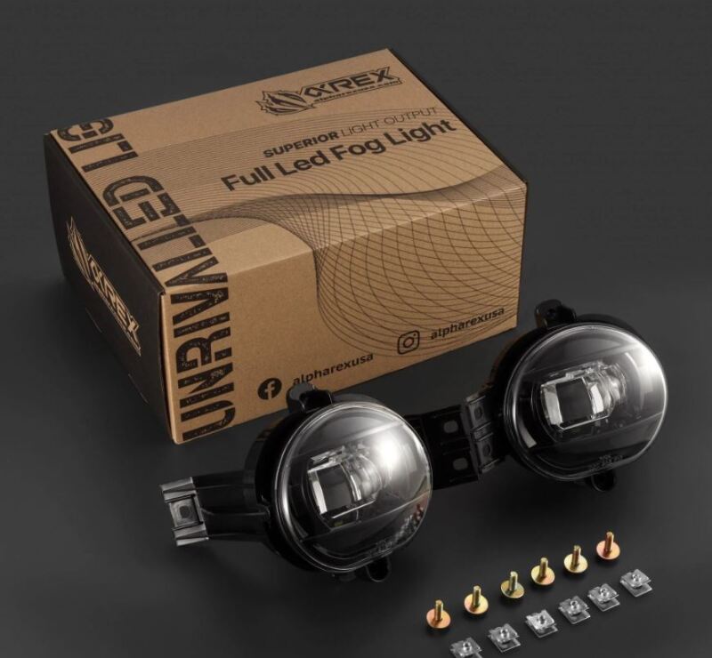 AlphaRex 210005 02-08 Dodge RAM 1500/03-09 RAM 2500/3500 DoubleTap Dual Color LED Proj Fog Lights - Wt/Ambr