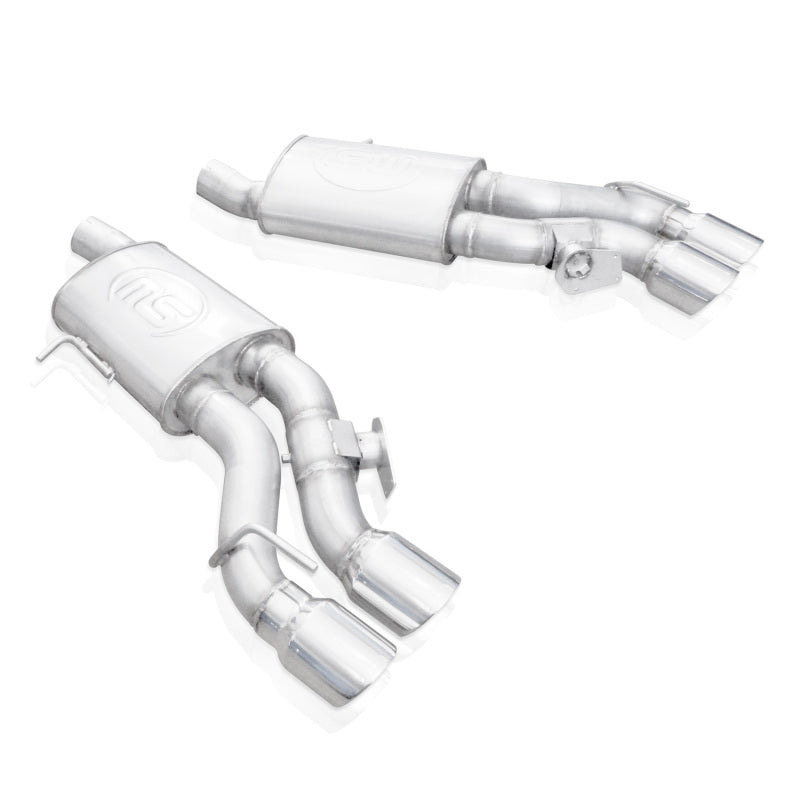 Stainless Works CTSV16MKS-FC 2016-18 Cadillac CTS-V Sedan Axleback System Dual-Mode Turbo Mufflers 4in Tips