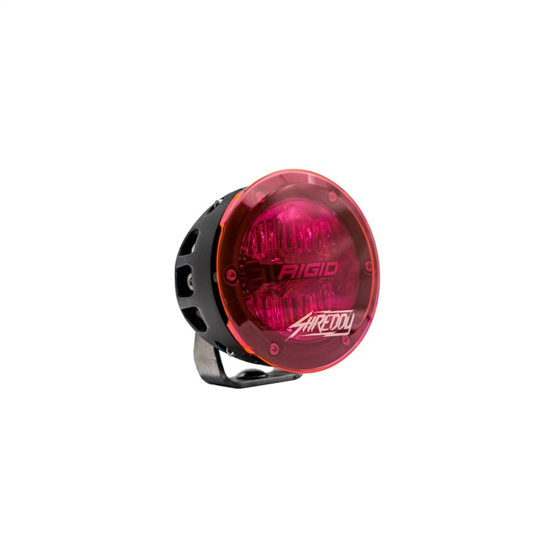 Rigid Industries 36117-SHREDDY x SHREDDY 360-Series 4in Lights w/Wt Bcklght (2) + 6 Covers (2 Pink/2 Teal/2 Blk)