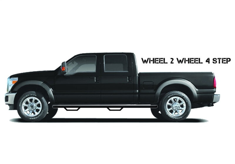 N-Fab T1678CC Nerf Step 16-17 Toyota Tacoma Double Cab - Gloss Black - Cab Length - 2in