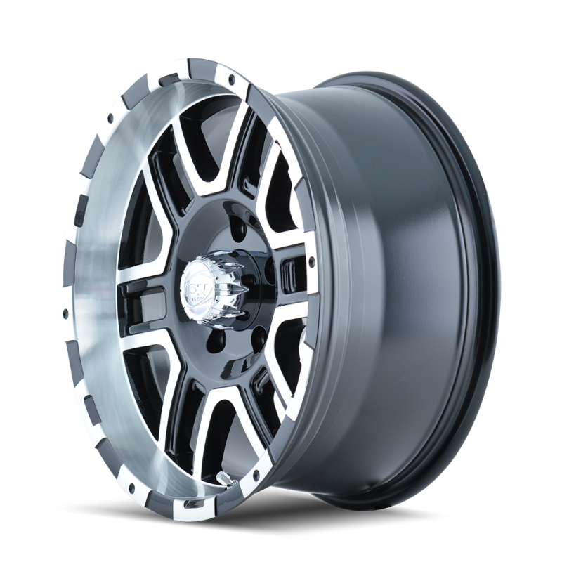 ION Wheels 179-7872B ION Type 179 17x8 / 7x150 BP / 10mm Offset / 87mm Hub Black/Machined Wheel
