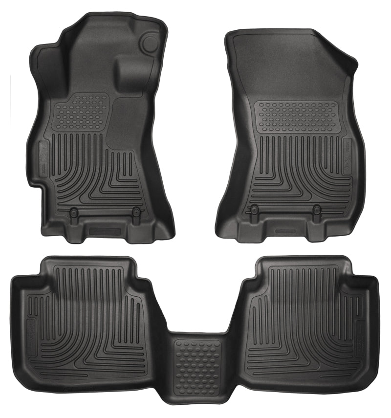 Husky Liners 99671 2015 Subaru Legacy/Outback Weatherbeater Black Front & 2nd Seat Floor Liners